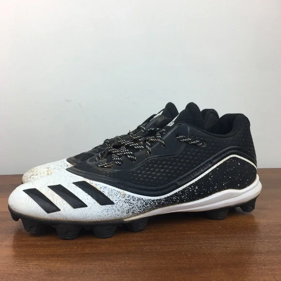 adidas gazelle silver green womens Adidas Men's Icon V Bounce Iced Out Baseball Shoes Cleats – Fanletic